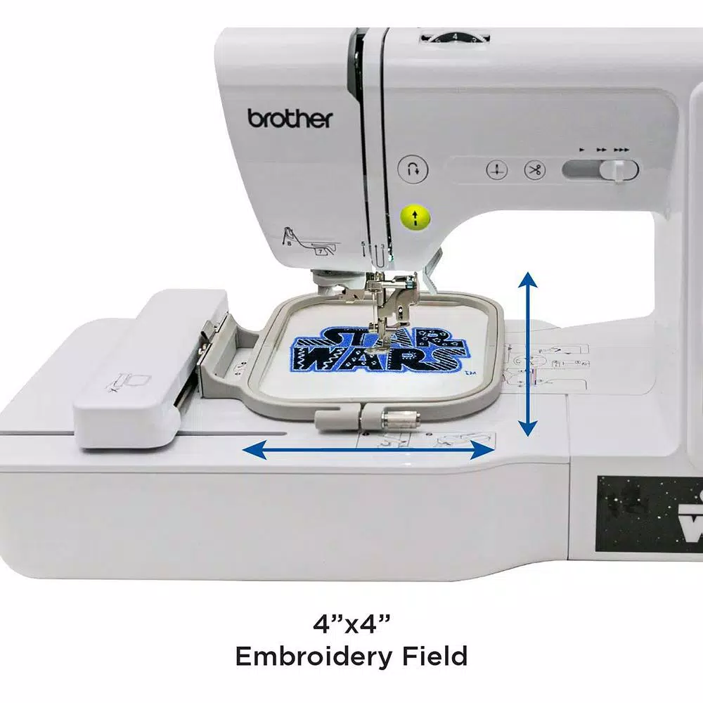 Brother Star Wars 2-in-1 Sewing and 4 in. x 4 in. Embroidery Machine with Color Touch LCD Screen