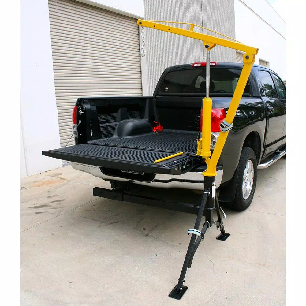 MaxxHaul Hydraulic Receiver Hitch Mounted Crane, 1000 lbs. Capacity