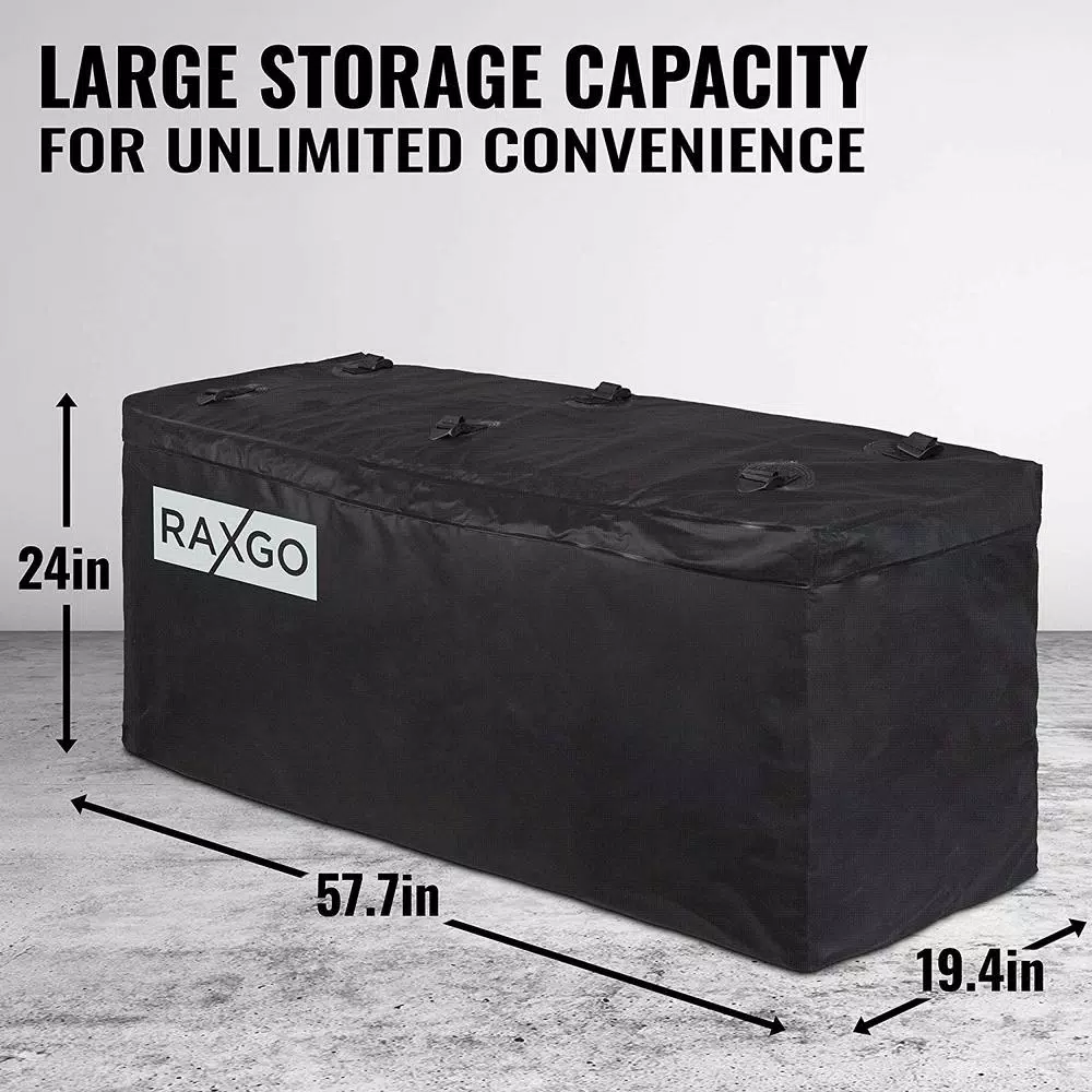 Unbranded RaxGo Water Resistant Hitch Cargo Bag, 500 lb Capacity, 15.5 cu. ft. Storage