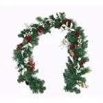 Worth Imports 6 ft. Pre-Decorated Artificial Pine Garland with LED Lights and Timer thumbnail 1