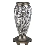 Unbranded Kiara 15.75 in. Silver Peacock Feather Decorative Table Vase thumbnail 4