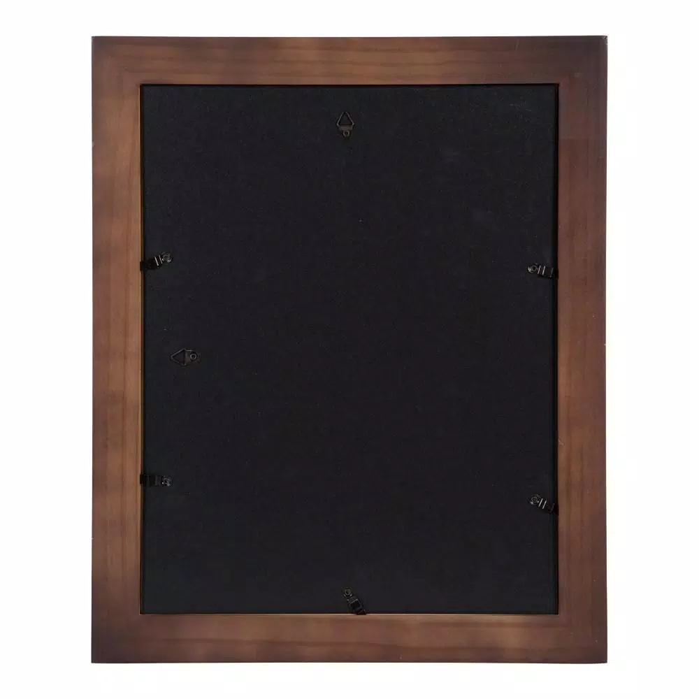 DesignOvation Museum Collection 11x14 Walnut Brown Picture Frame Set, Matted to 8x10, Pack of 4