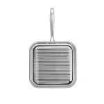 Tramontina Gourmet Tri-Ply Clad 11 in. Stainless Steel Square Grill Pan thumbnail 3