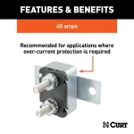 CURT 40-Amp Universal Circuit Breaker for Over-Current Protection thumbnail 3