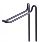 Basicwise Black Metal Toilet Paper Holder and Magazine Rack, Freestanding Dual-Purpose Bathroom Storage thumbnail 5
