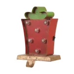 Glitzhome Marquee LED Tree and Gift Box Stocking Holder Set of 2 thumbnail 2