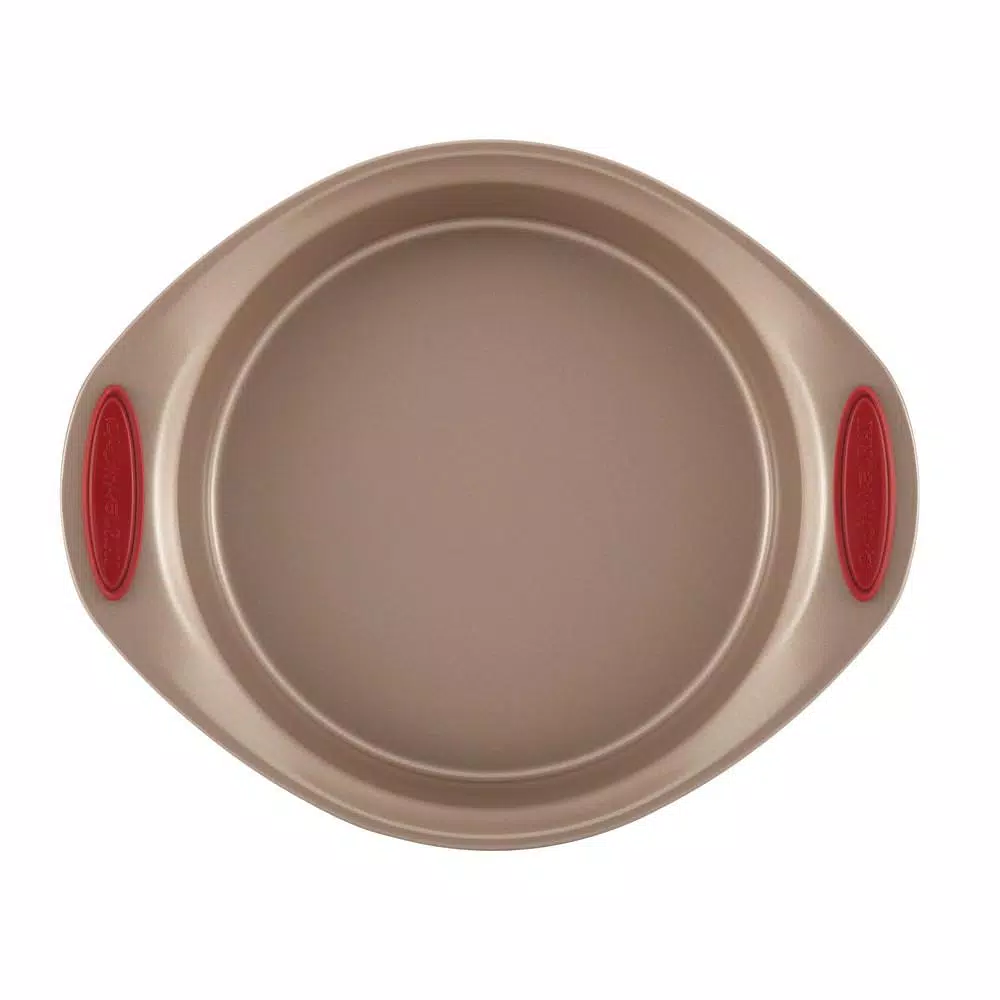 Rachael Ray Cucina 10-Piece Nonstick Bakeware Set, Carbon Steel, Latte and Cranberry
