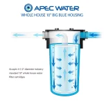 APEC Water Systems 10 in. Big Blue Whole House Water Filter Housing - Reinforced Polypropylene thumbnail 3