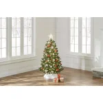 Home Accents Holiday 4.5 ft North Valley Spruce Artificial Christmas Tree with 200 Warm White Mini Lights thumbnail 4