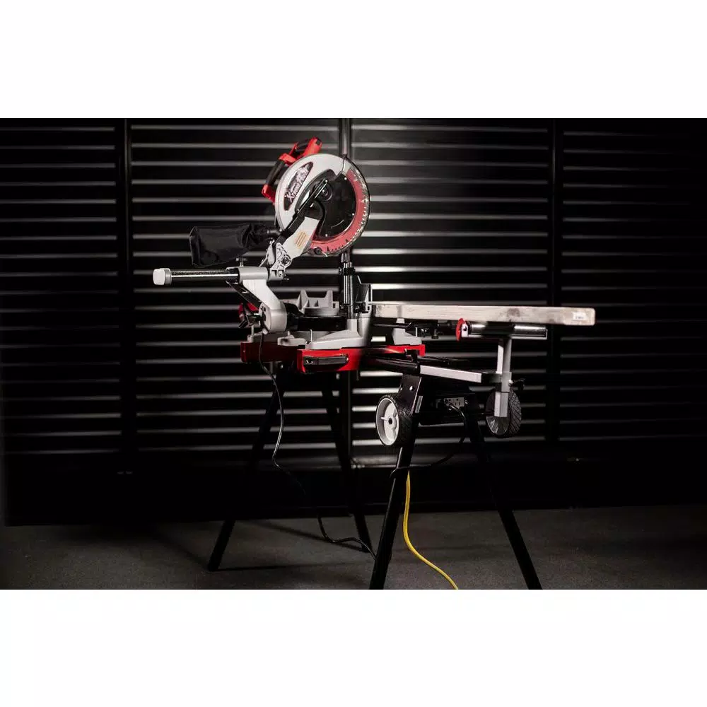 XtremepowerUS 12 in. 15 Amp 4,000 RPM Corded Single-Bevel Sliding Compound Miter Saw
