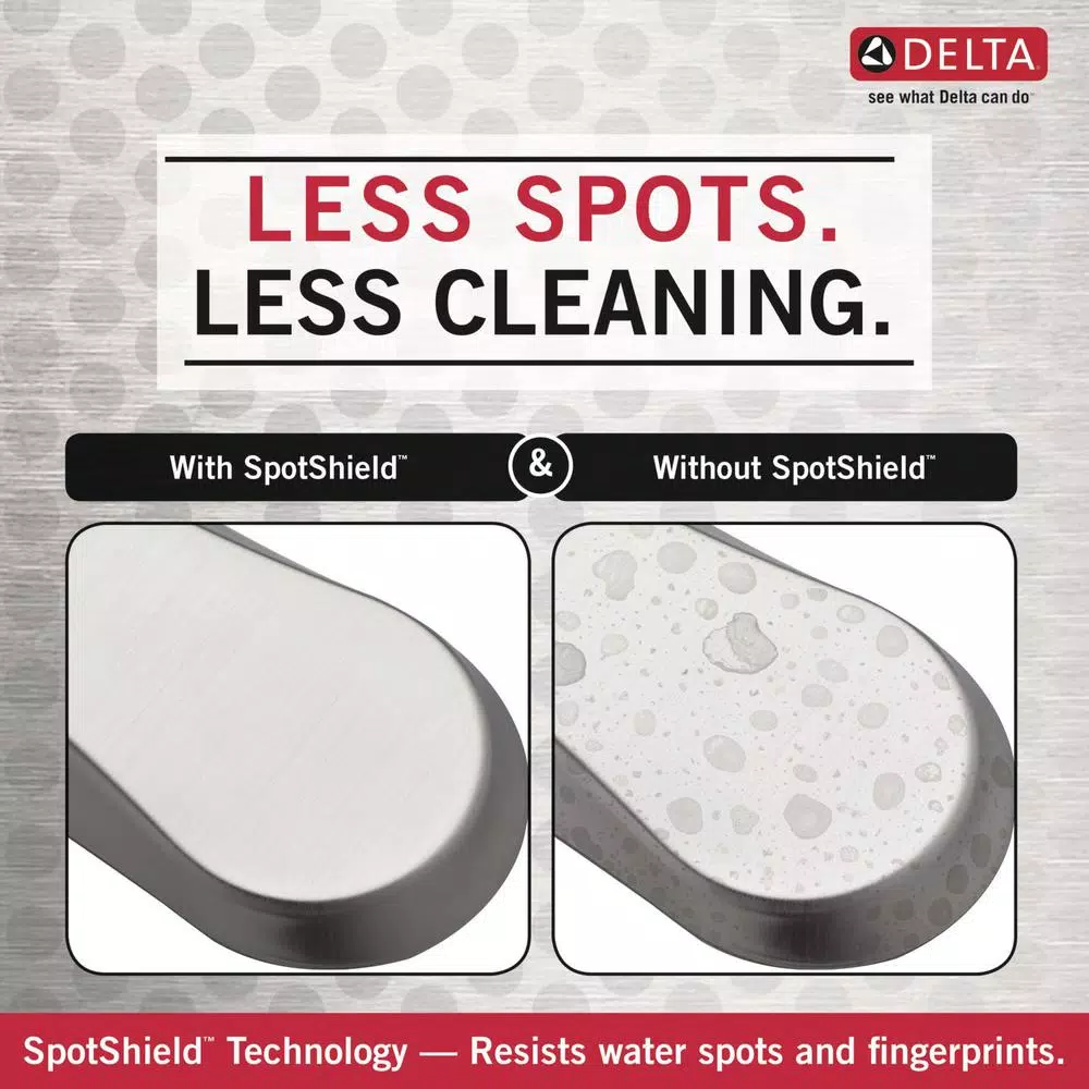 Delta Mandara 3-Piece Bath Hardware Set, SpotShield Brushed Nickel