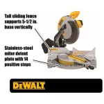 DEWALT 12 in. 15 Amp Corded Single Bevel Compound Miter Saw with Heavy-Duty Work Stand thumbnail 3