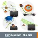 Worx Landroid M 20V Robotic Lawn Mower, 4 Ah Lithium-Ion Battery, 7 in. Cutting Width, Wi-Fi & App Control thumbnail 3