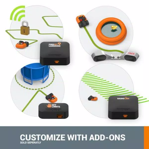 Worx Landroid M 20V Robotic Lawn Mower, 4 Ah Lithium-Ion Battery, 7 in. Cutting Width, Wi-Fi & App Control