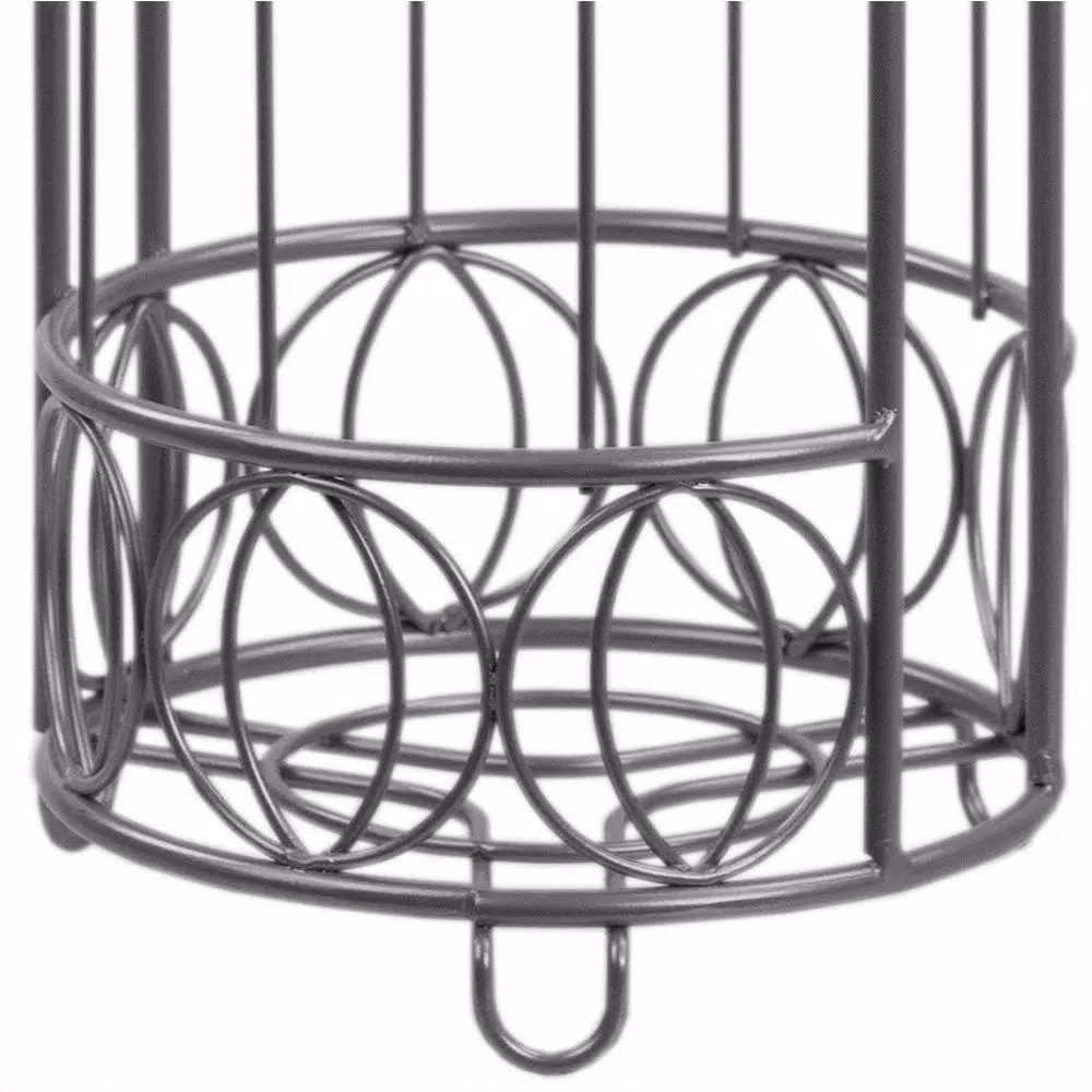 Home Basics Seville Freestanding Toilet Paper Holder with Storage Base in Satin Nickel