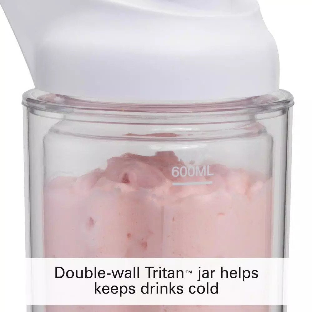 Hamilton Beach Go Sport 20 oz. Personal Blender, 3-Speed, White