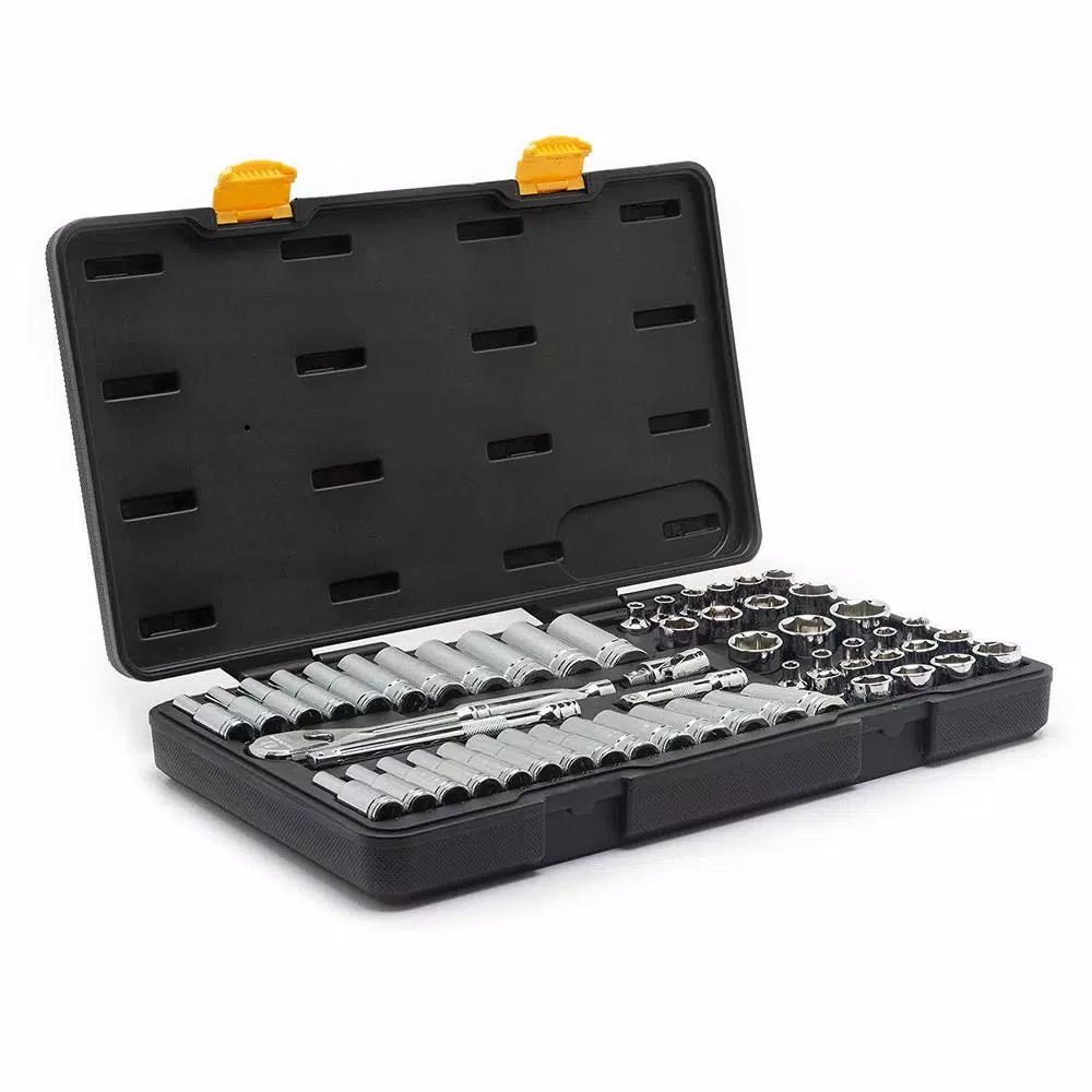 GearWrench 56-Piece 3/8 in. 120XP SAE/Metric Standard and Deep Mechanics Tool Set