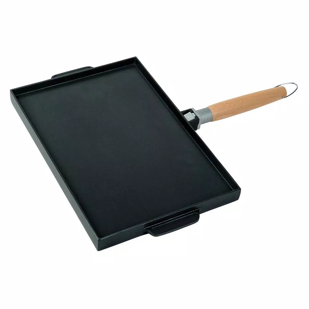MasterPan Innovative Series 15 in. Cast Aluminum Nonstick Grill and Griddle Pan, Black