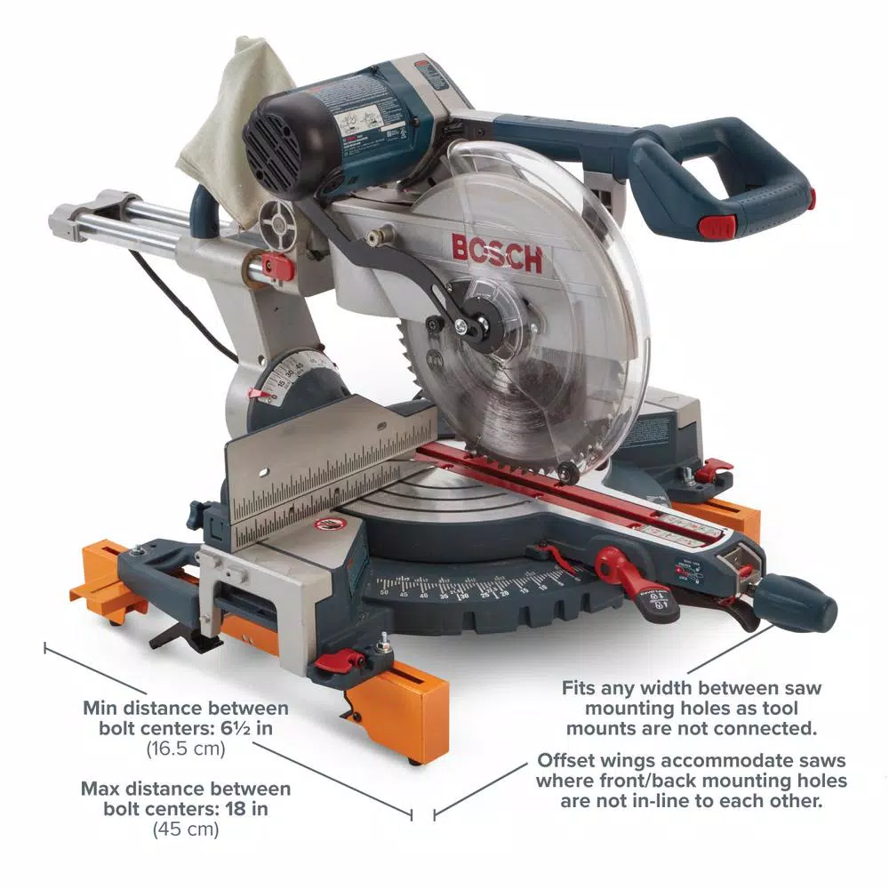 BORA PORTAMATE Folding Portable Miter Saw Stand with Material Supports