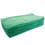 Renown Premium Microfiber Cleaning Cloths, 16 x 16 in, Green (12-Pack) thumbnail 1