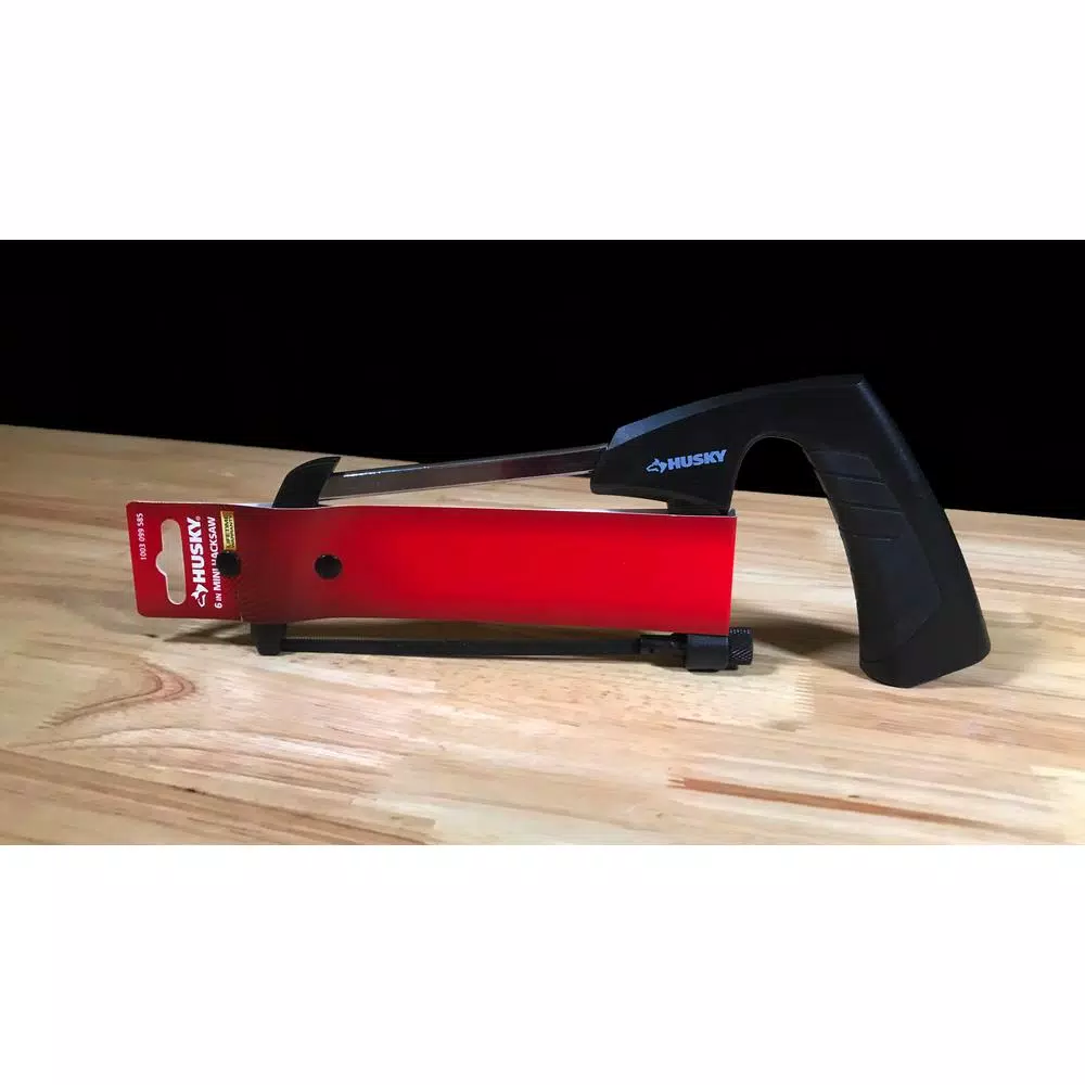 Husky 6 in. Mini Hacksaw with 24 TPI Carbon Steel Blade
