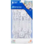 Perma Child Safety Adhesive Universal Flexi Locks, 20-Pack Bulk Value, 7.1 in. Straps thumbnail 1