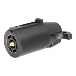 CURT 7-Way RV Blade Connector Plug, Trailer Side, Black Plastic thumbnail 1