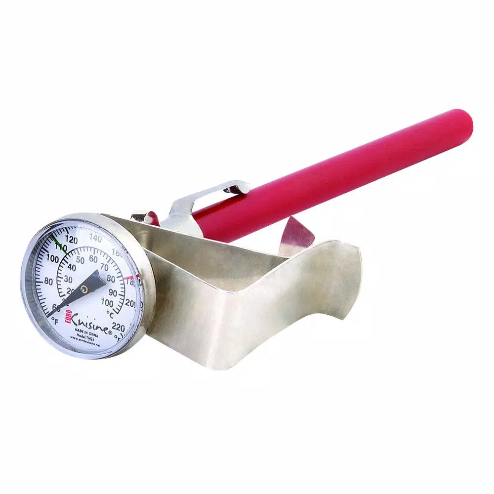 Euro Cuisine 2 Qt. Yogurt Maker with Glass Jar, Stainless Steel Thermometer, and Greek Yogurt Cotton Bag - Green