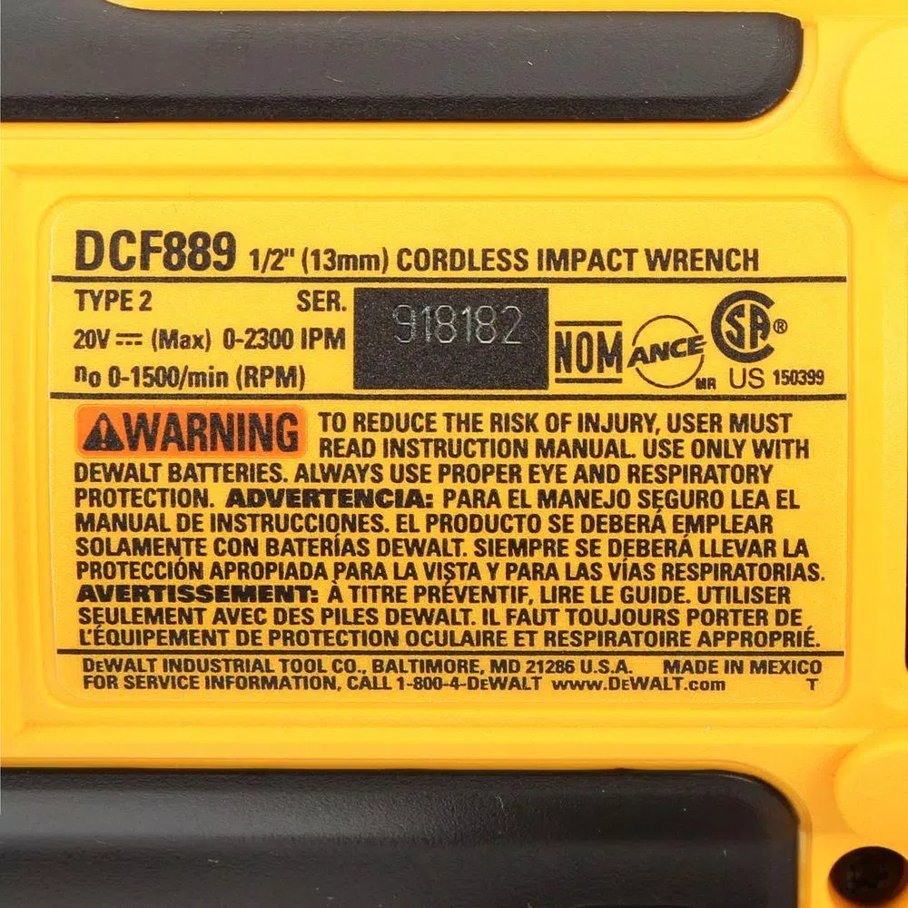 DEWALT 20V MAX Cordless 1/2 in. High Torque Impact Wrench Kit with 5.0 Ah Battery