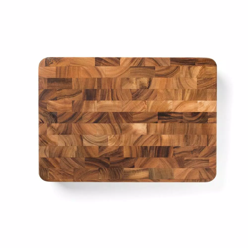 Ironwood Union Stock Yard Acacia Wood End Grain Butcher Block Cutting Board, 20 x 14 x 3 in