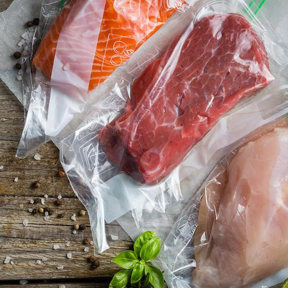 NutriChef Universal Vacuum Sealer Bags, Multi-Layered Food-Grade Rolls, 100 ft. Total Length
