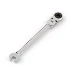 TEKTON 1/4 in. Flex-Head Ratcheting Combination Wrench, 72-Tooth, 6-Point thumbnail 1