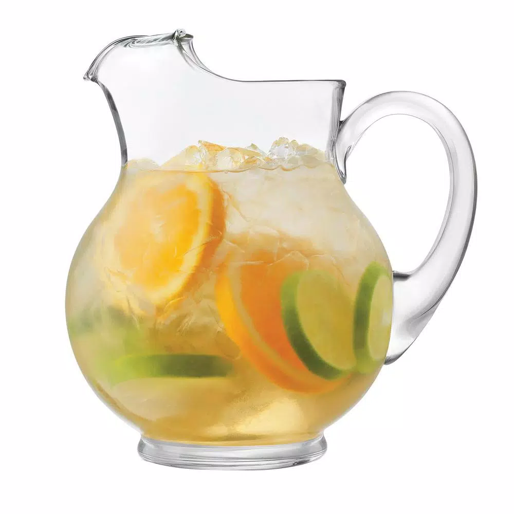 Libbey Acapulco 2-Piece Glass Pitcher Set, 89.5 oz. Clear Round Pitchers