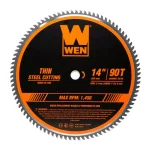 WEN 14 in. 90-Tooth Carbide-Tipped Metal Saw Blade for Thin Steel thumbnail 1