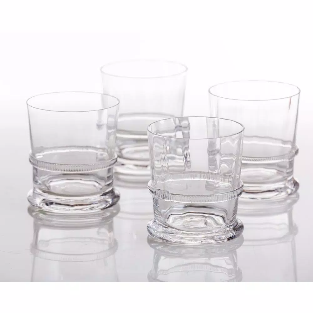 Abigails Lionshead Double Old-Fashioned Glass with Applied Rope Detail (Set of 4)