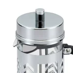 BonJour 8-Cup Chevron French Press, Borosilicate Glass and Stainless Steel thumbnail 3