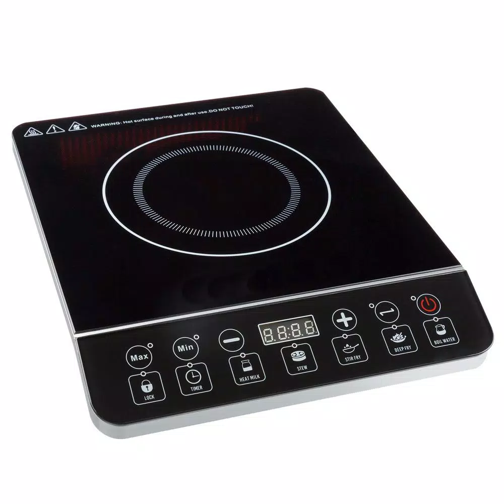 Unbranded Weymouth Home Portable Induction Cooktop, 1800W Single Burner Electric Hot Plate with Digital Controls