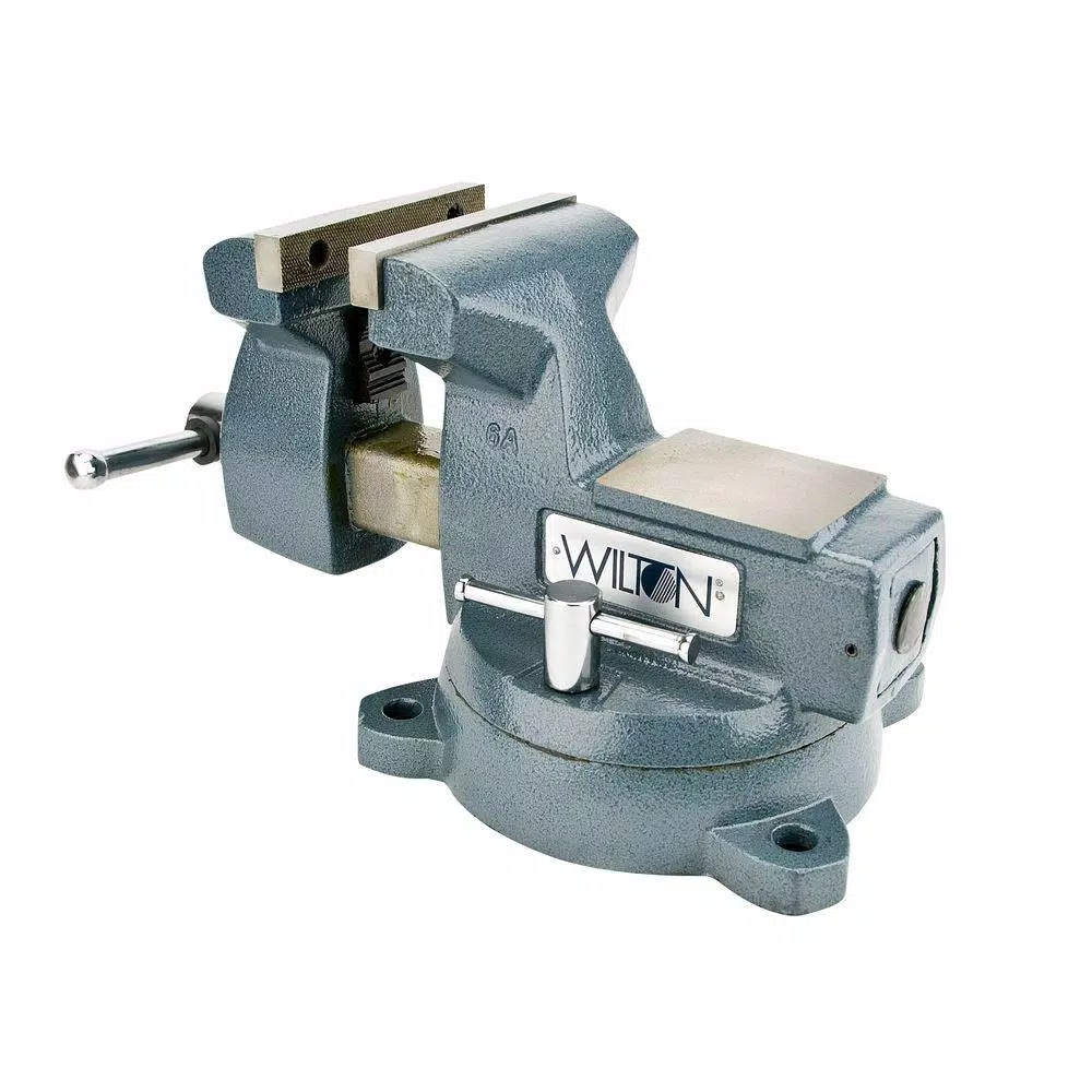 Wilton 6 in. Mechanics Vise with 360° Swivel Base and Double Lockdowns