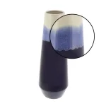 LITTON LANE Modern Reflections 20 in. Ceramic Tulip-Shaped Blue and White Gradient Decorative Vase thumbnail 3