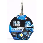Blue Diamond 12 in. Aluminum Ceramic Nonstick Frying Pan with Glass Lid, Blue thumbnail 6