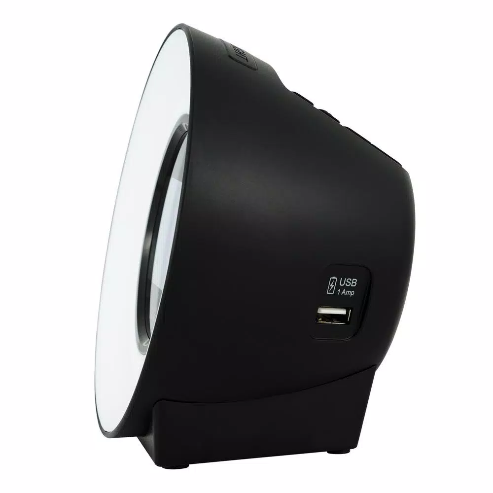 La Crosse Technology Mood Light Digital Alarm Clock with 5 Nature Sounds and USB Charging Port