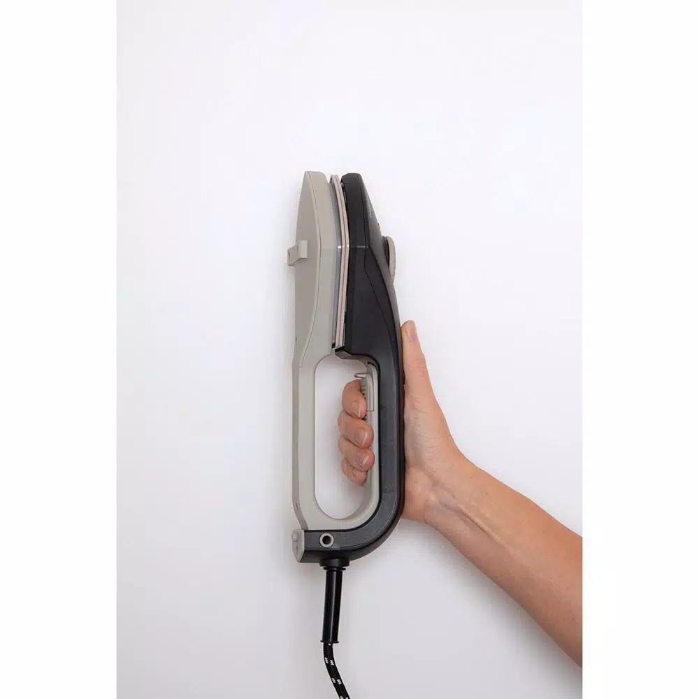 Unbranded EazzyPress Quick Iron - Dual-Sided Hanger Iron with Teflon-Coated Plates
