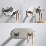 KRAUS Elie Double Robe and Towel Hook, Brushed Nickel thumbnail 3