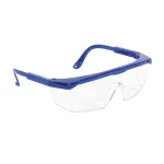Sun Joe Protective Safety Glasses with Adjustable Frame and Clear Polycarbonate Lenses, Blue thumbnail 2