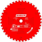 Diablo 8-1/4 in. x 40-Tooth Carbide Finish Circular Saw Blade thumbnail 1