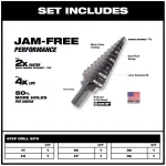 Milwaukee SHOCKWAVE 66-Piece Impact Duty Driver, Cobalt Drill, and Step Bit Set thumbnail 3