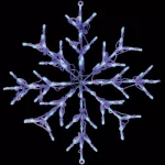 Fraser Hill Farm 30 in. Blue LED Snowflake Specialty Christmas Light thumbnail 1