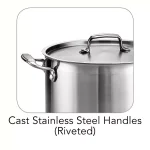Tramontina Prima 12 Qt. Stainless Steel Tri-Ply Stock Pot with Lid thumbnail 3