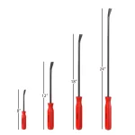 Stalwart 4-Piece Steel Pry Bar Set with Angled Chisel Ends thumbnail 2