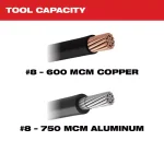 Milwaukee M12 12V Lithium-Ion Cordless 600 MCM Cable Cutter Kit with 3.0Ah Battery and Charger thumbnail 3